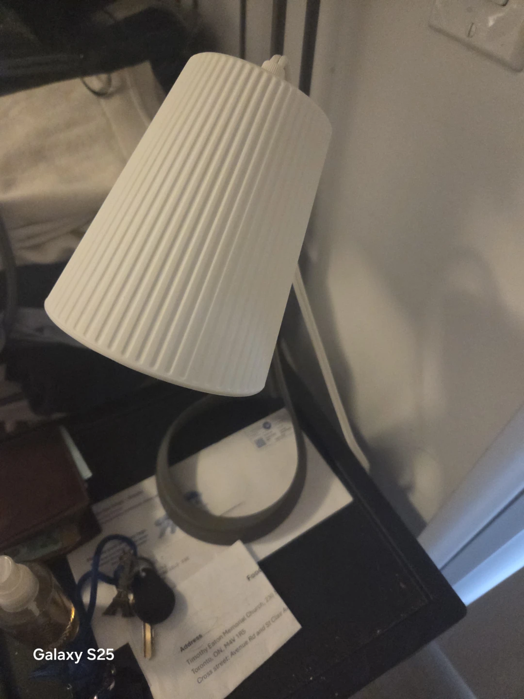White Pleated Lamp Shade