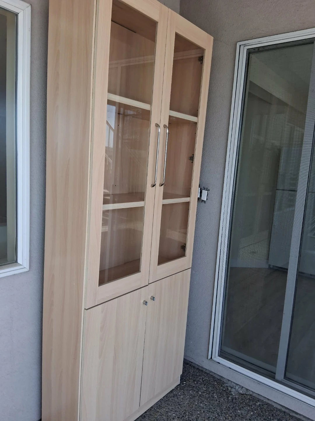 Tall Display Cabinet with Glass Doors - photo 2