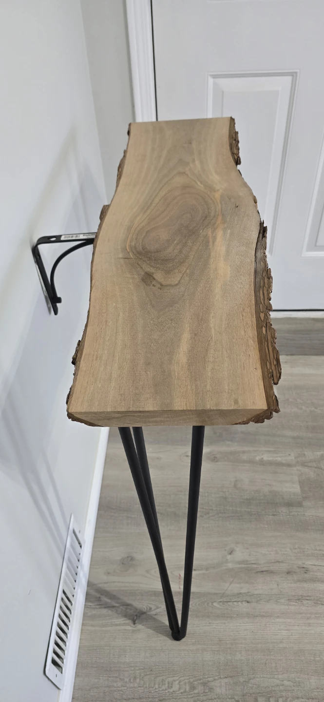 Live Edge Console Table with Hairpin Legs - photo 4