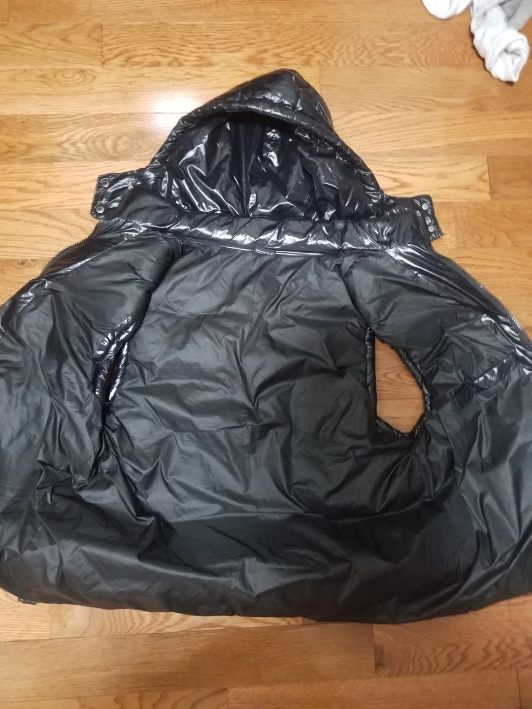 Black Puffer Vest with Hood - photo 4