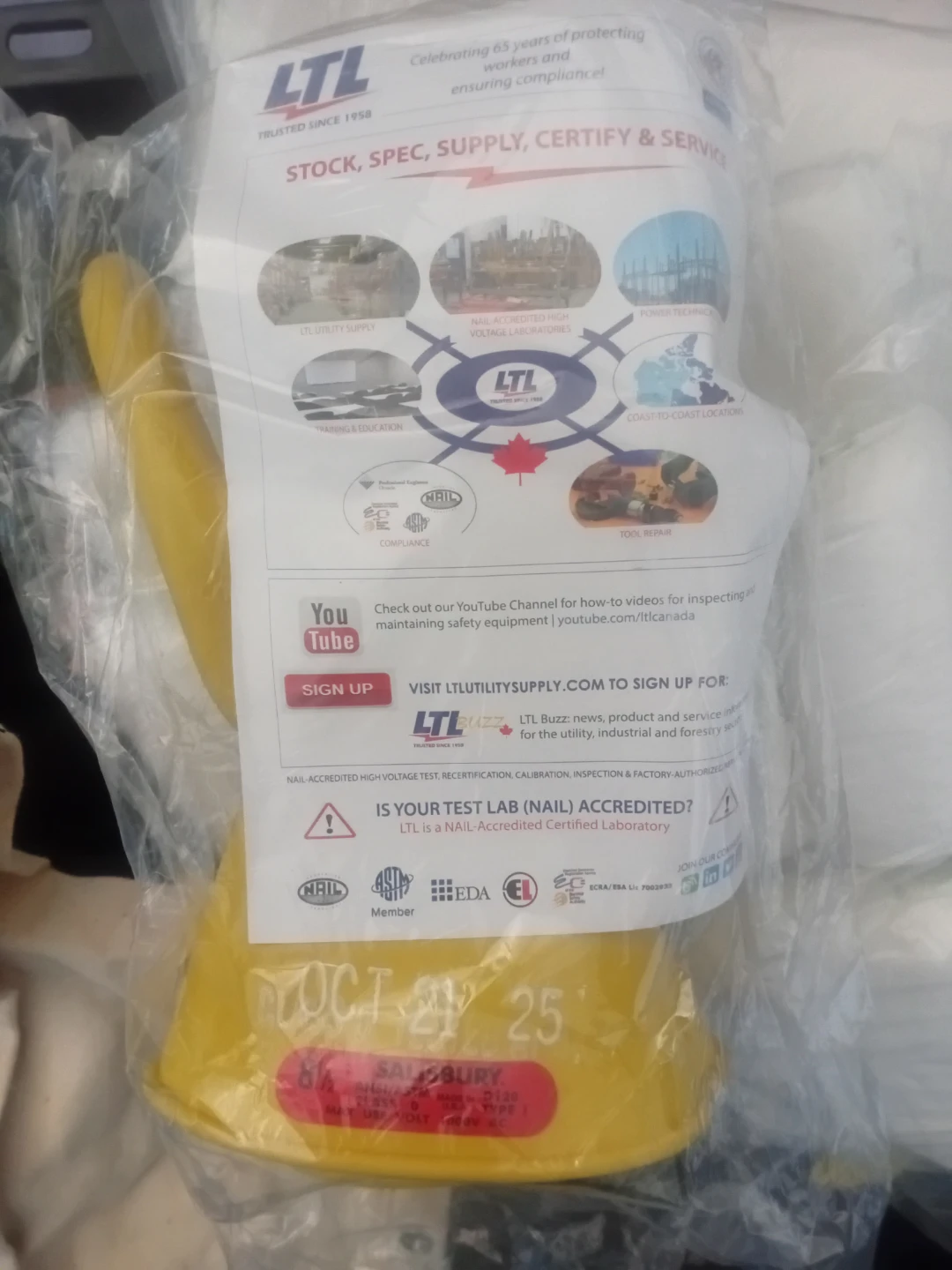 LTL Yellow Insulated Gloves Size 10 - photo 3