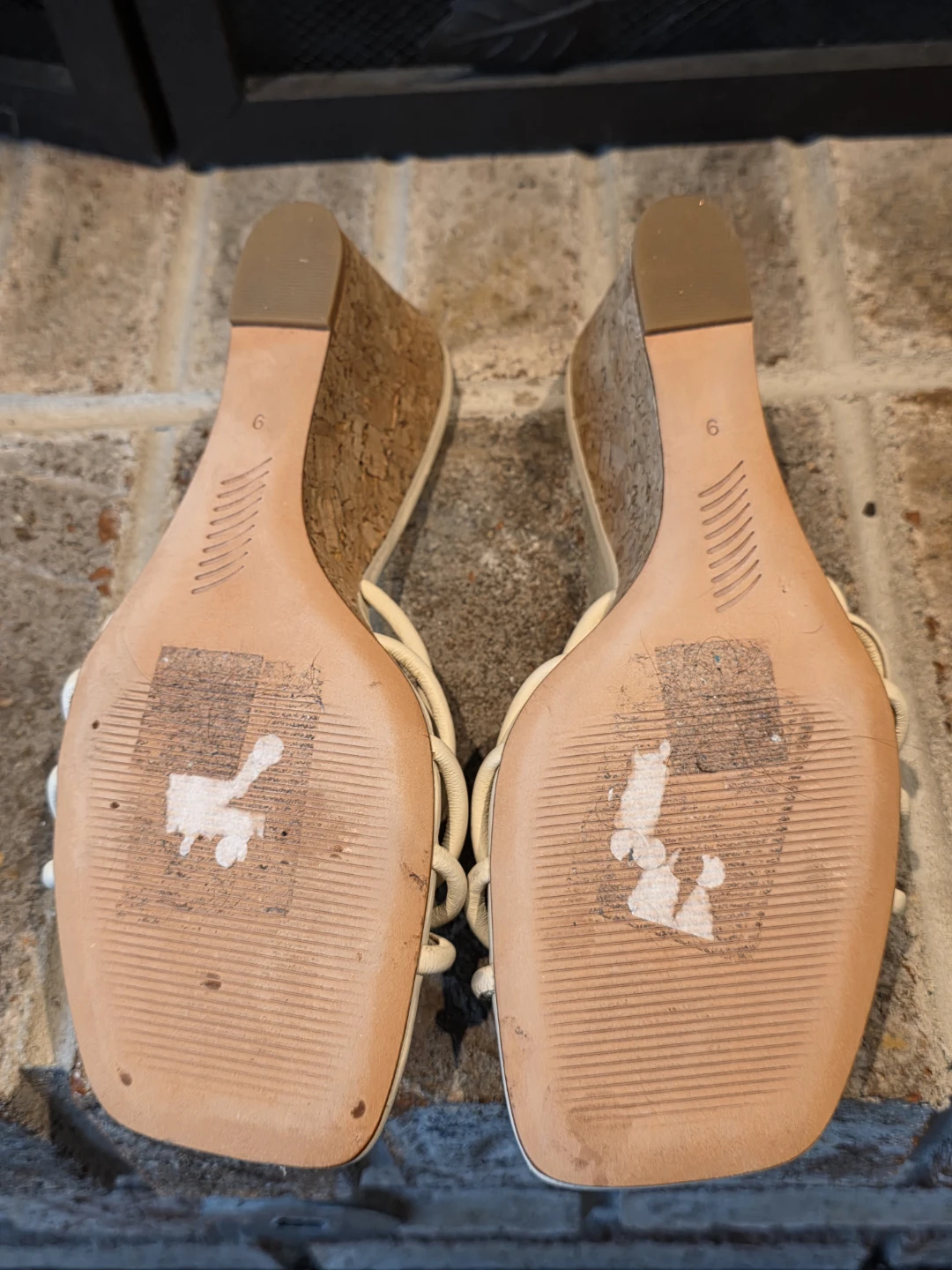 PAIGE Women's White Knot Detail Wedge Sandals Size 9 - photo 4