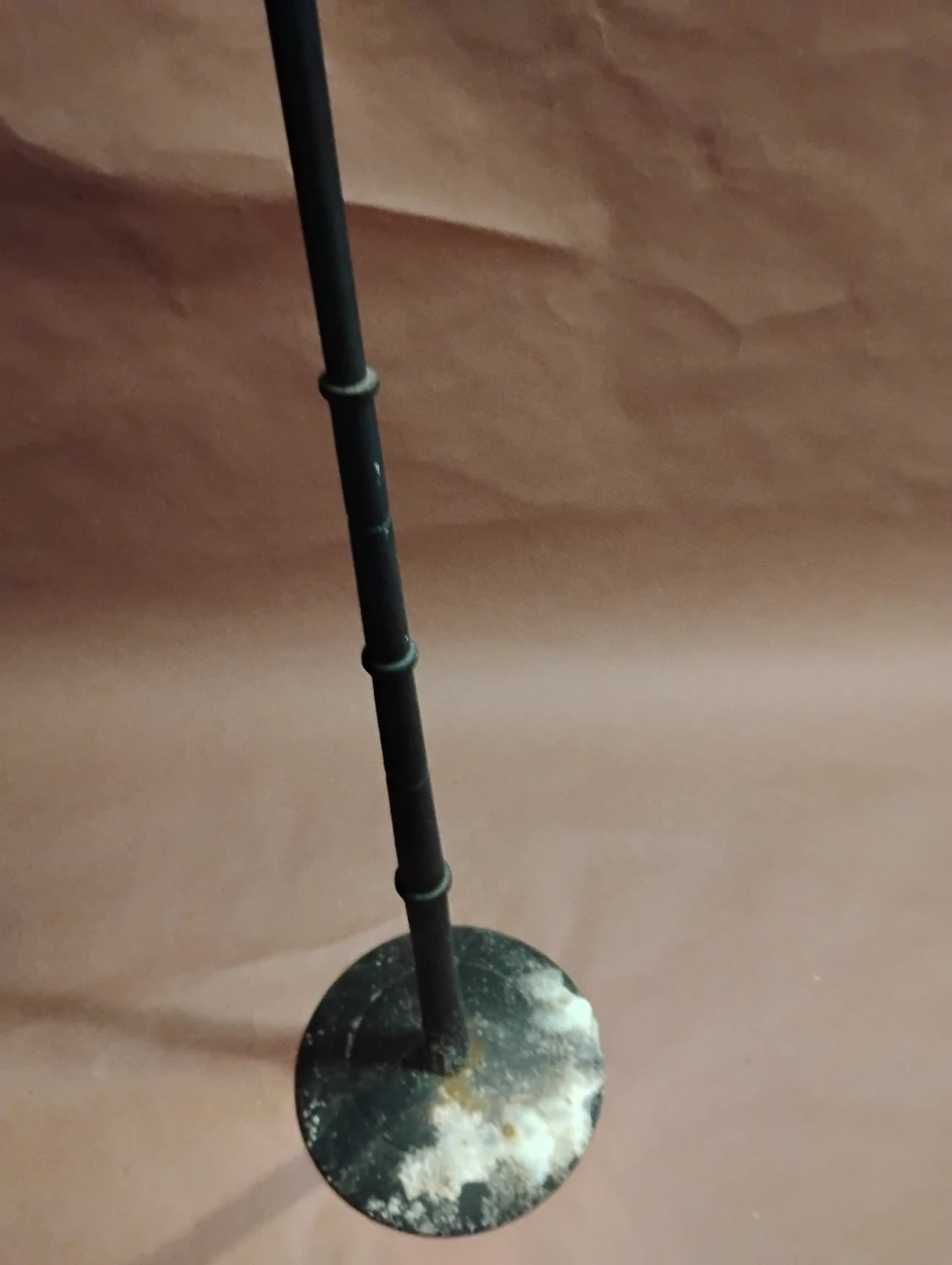 3 wrought iron floor pillar candle holders - photo 3