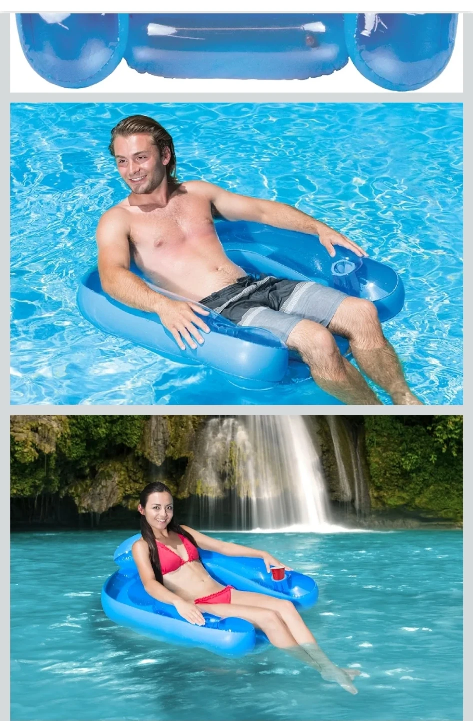 Water Chair Pool Float Travelling Hotel Beaches - photo 2