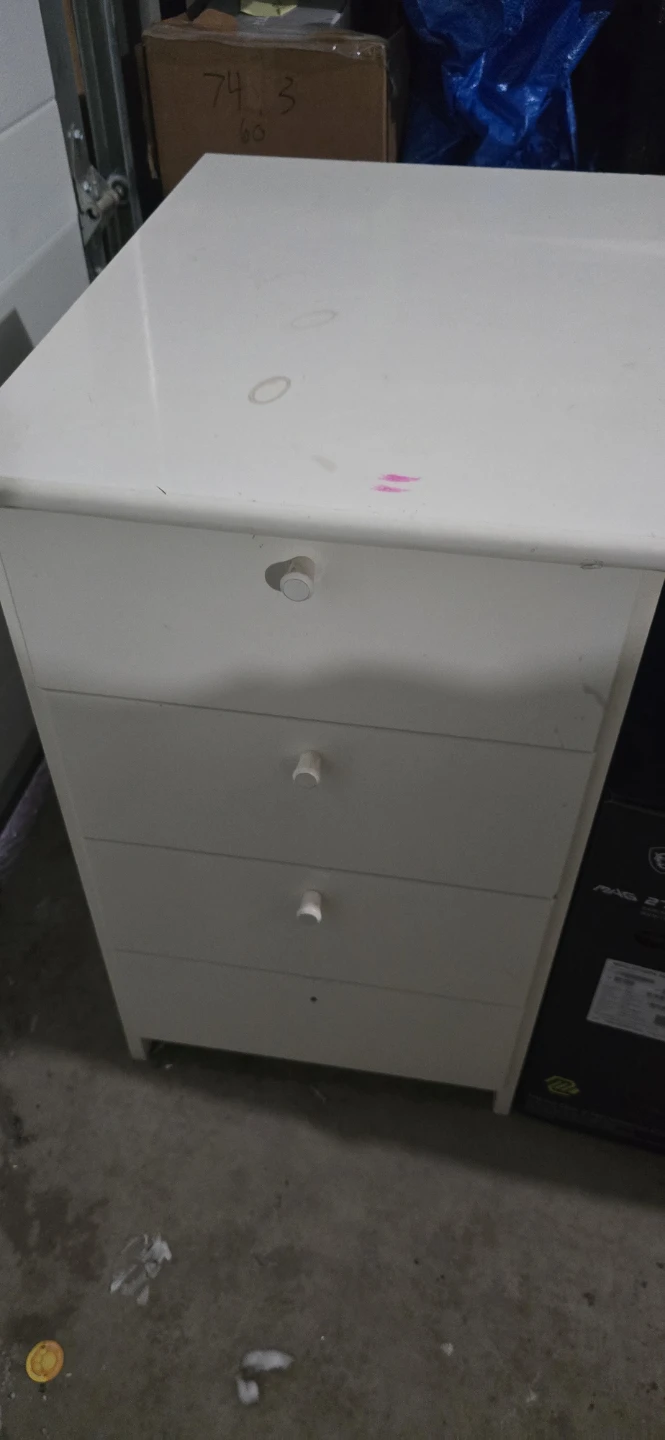 White 4 drawer Desk - photo 2