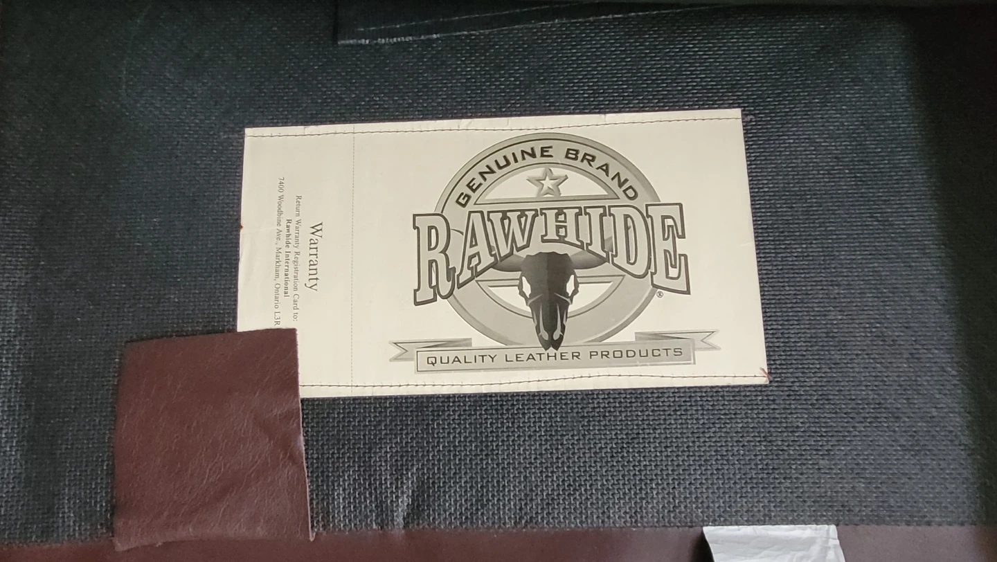 Rawhide Genuine Leather Sofa - Brown - photo 3