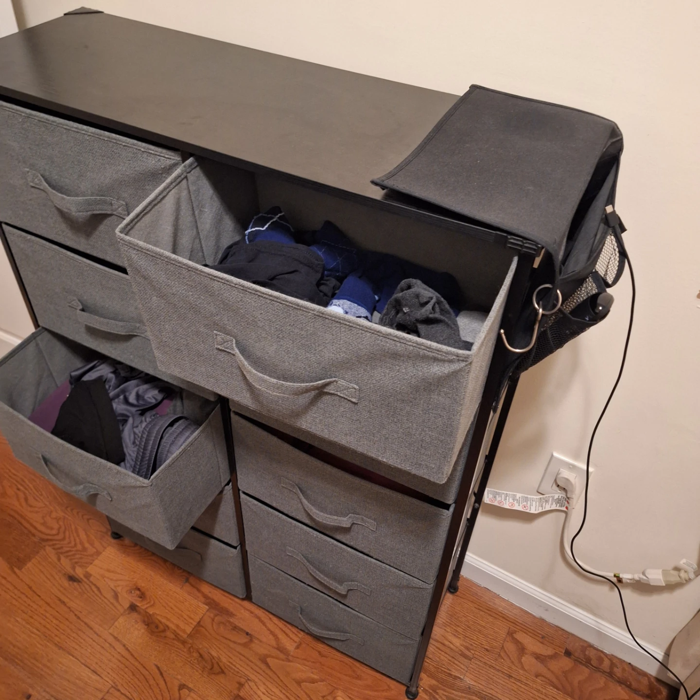 Gray Fabric Dresser 10 Drawers - photo 4