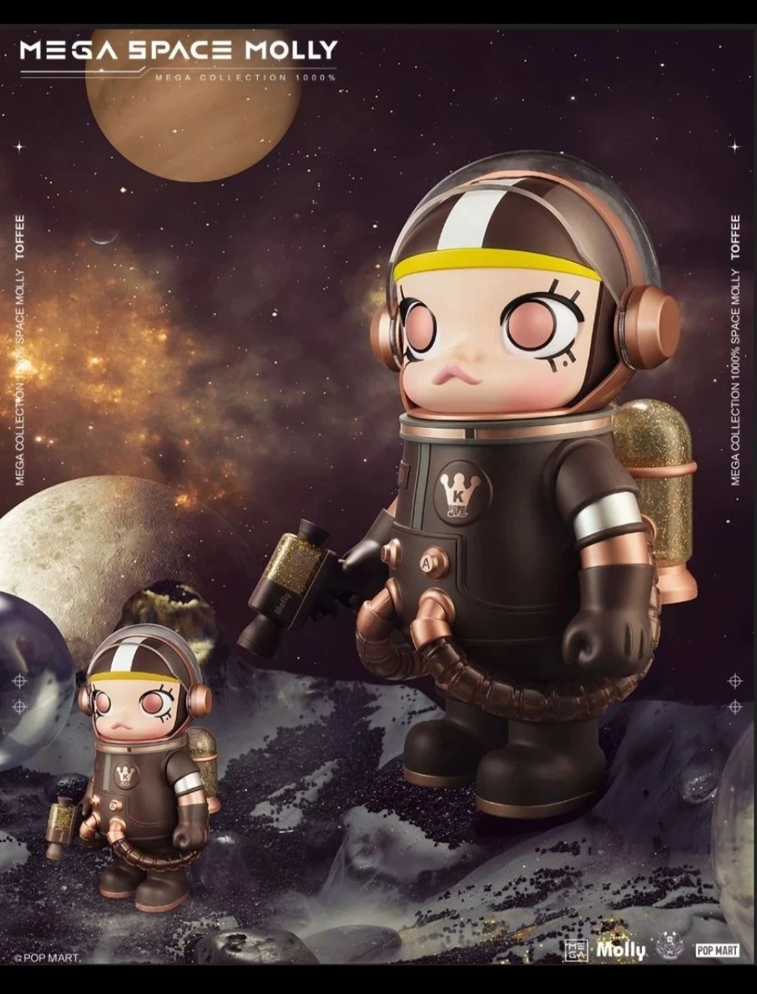 Pop Mart Mega Space Molly 1000% Toffee