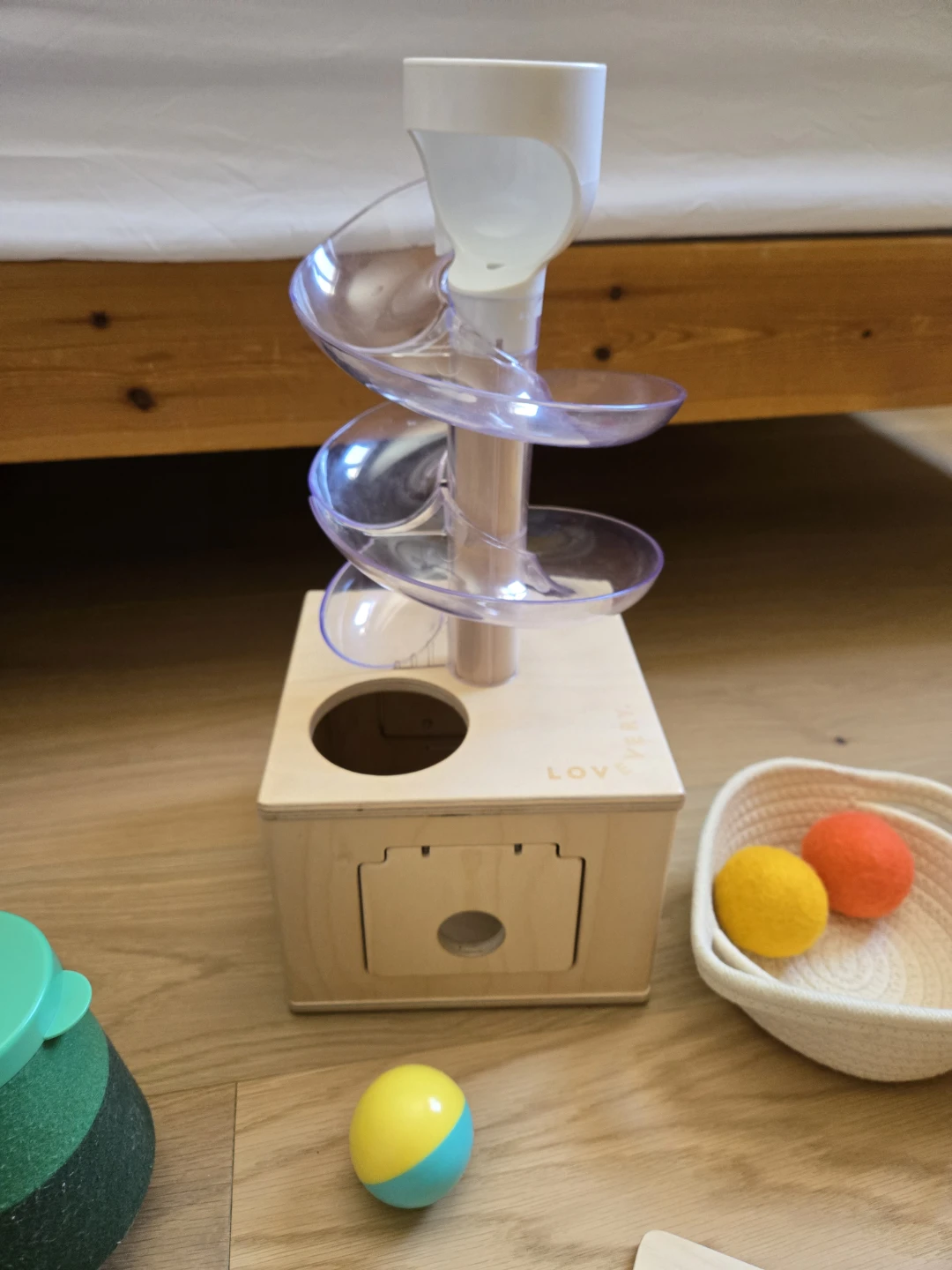 Lovevery Slide & Seek Ball Run Toy Montessori Play - photo 2