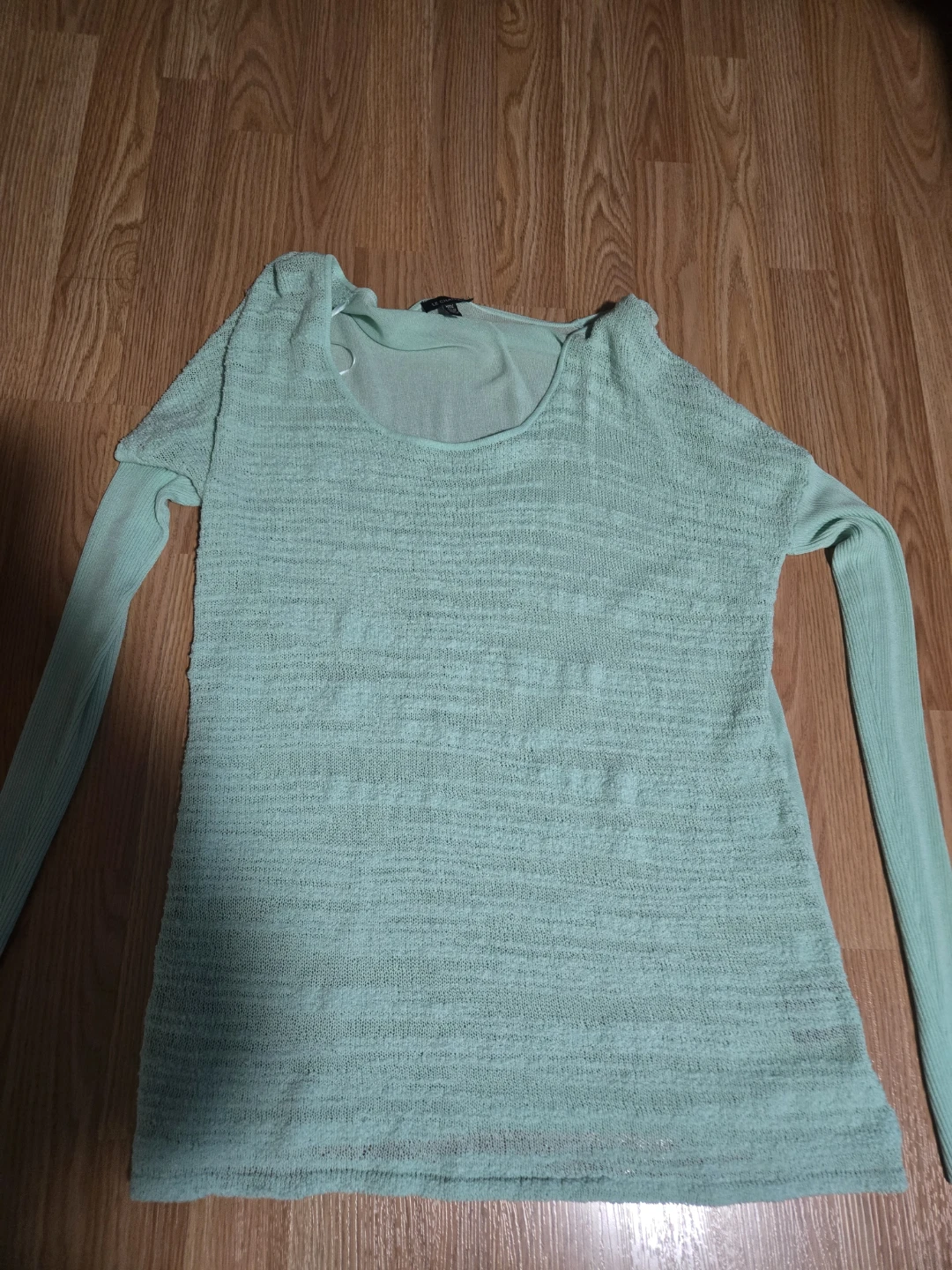 Mint Green Long Sleeve Knit Top