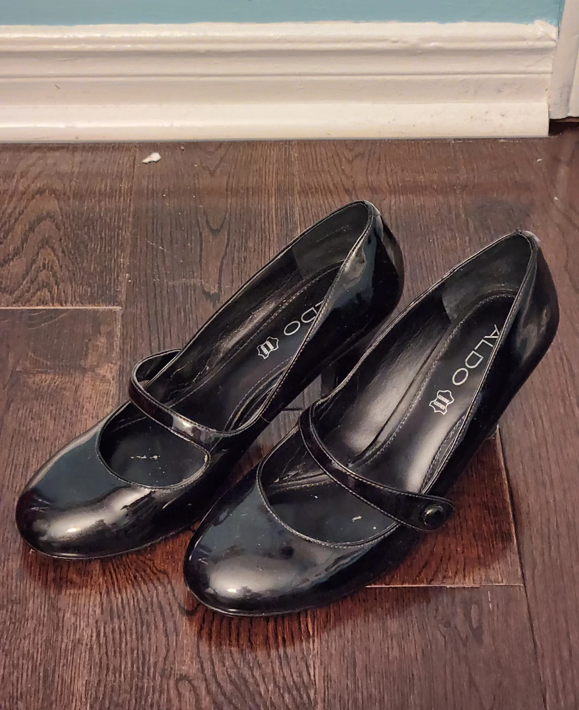 ALDO Black Patent Mary Jane Heels - photo 2