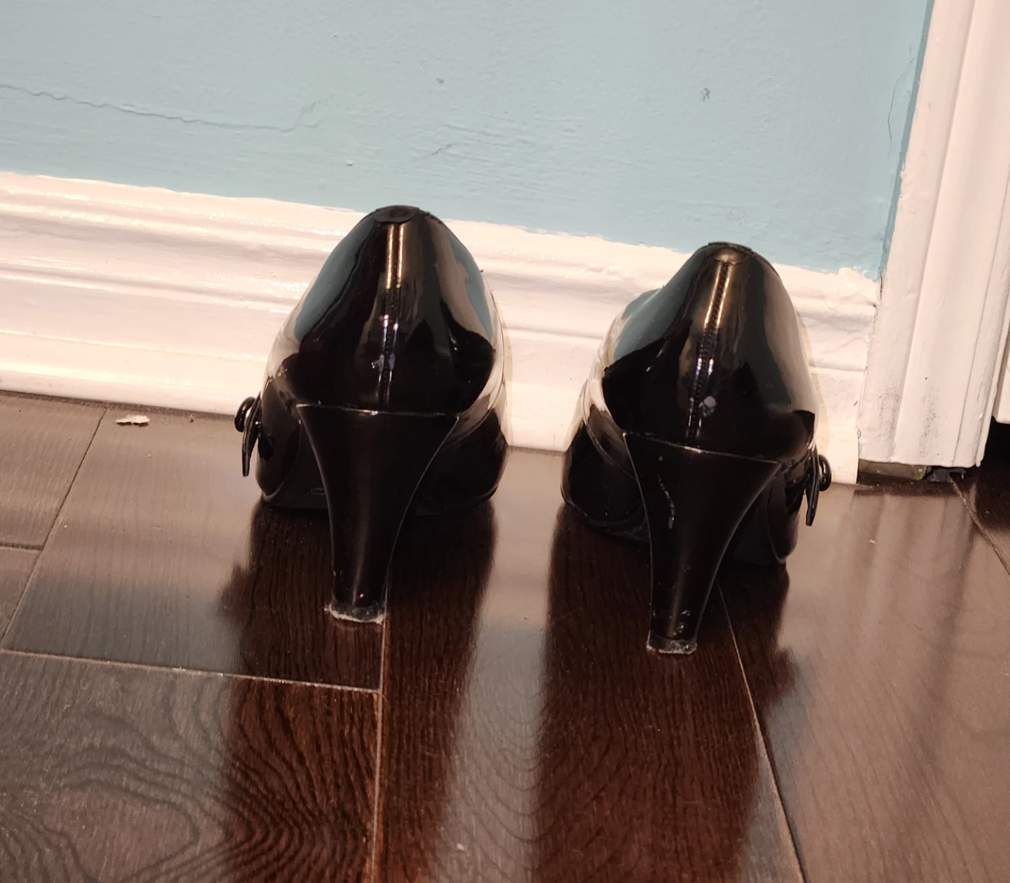 ALDO Black Patent Mary Jane Heels - photo 3