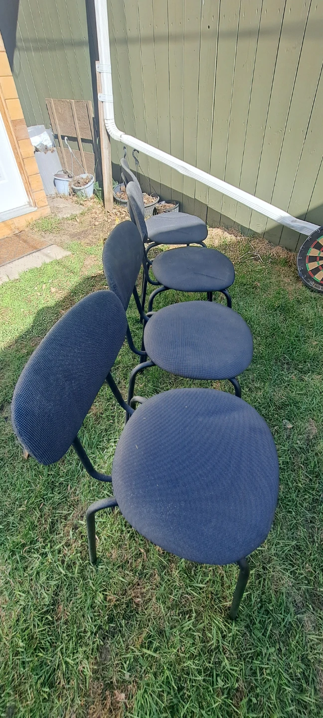 Set of 5 Stackable Office Chairs - photo 3