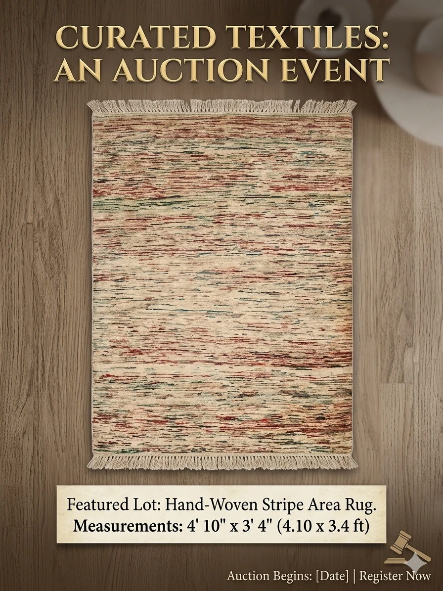 Authentic Hand-Knotted Tribal Rug