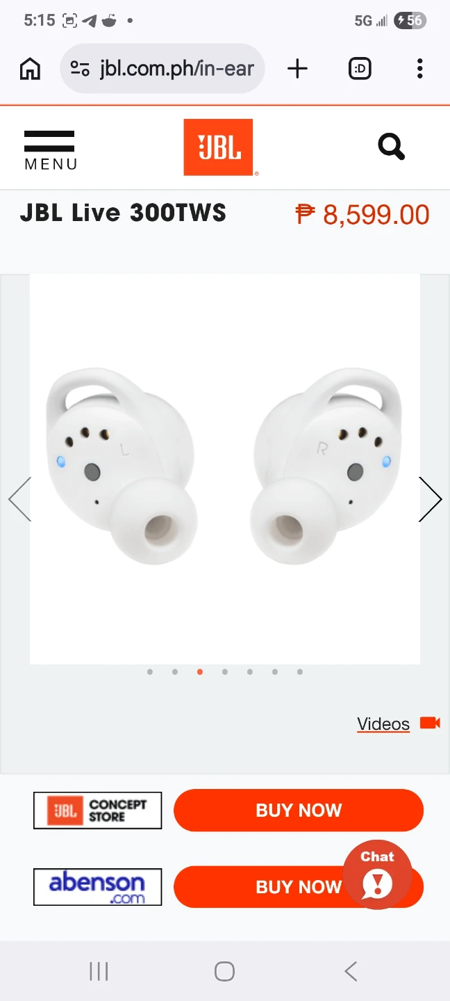 JBL Live 300TWS True Wireless Earbuds - White/WILLING TO TRADE