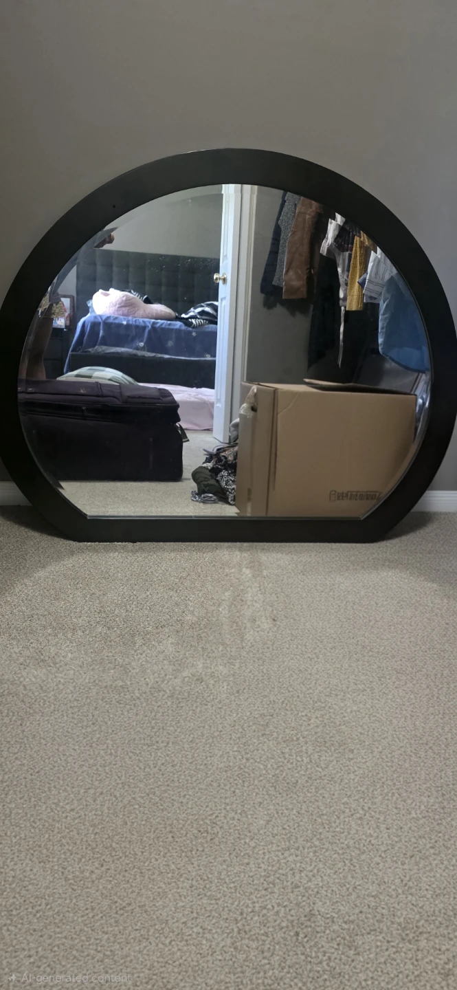 Dark Brown 6-Drawer Dresser with Mirror - photo 5