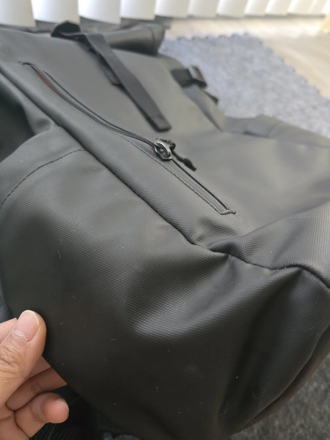 STUBBLE&CO Black Roll-Top Backpack - photo 2