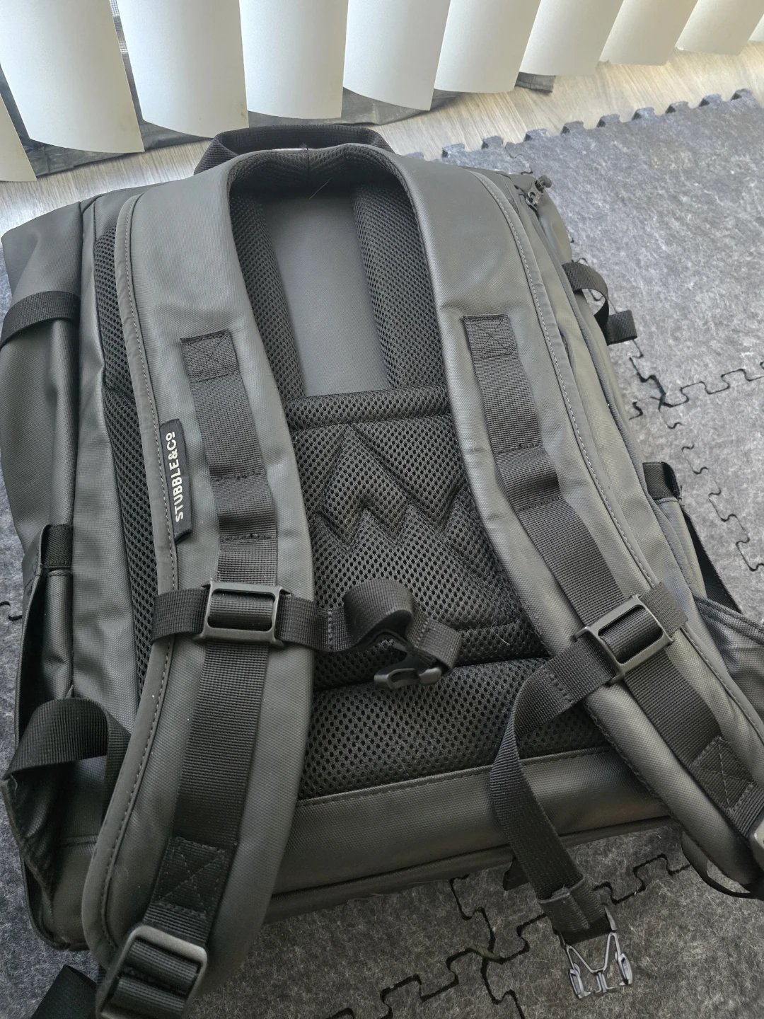 STUBBLE&CO Black Roll-Top Backpack - photo 3