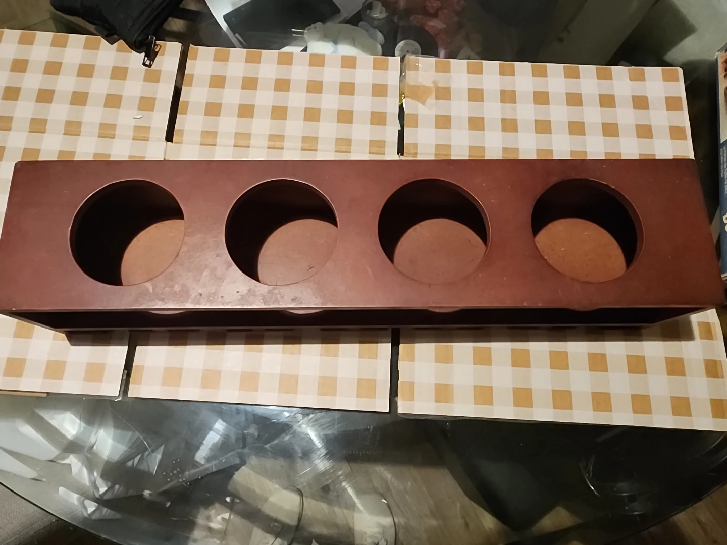 Wooden 4-Bottle Wine Rack - photo 2