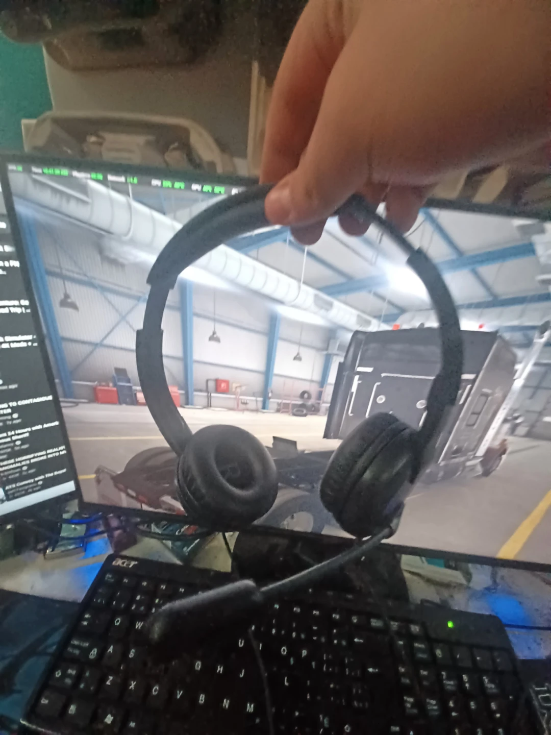 Gaming pc and racing setup