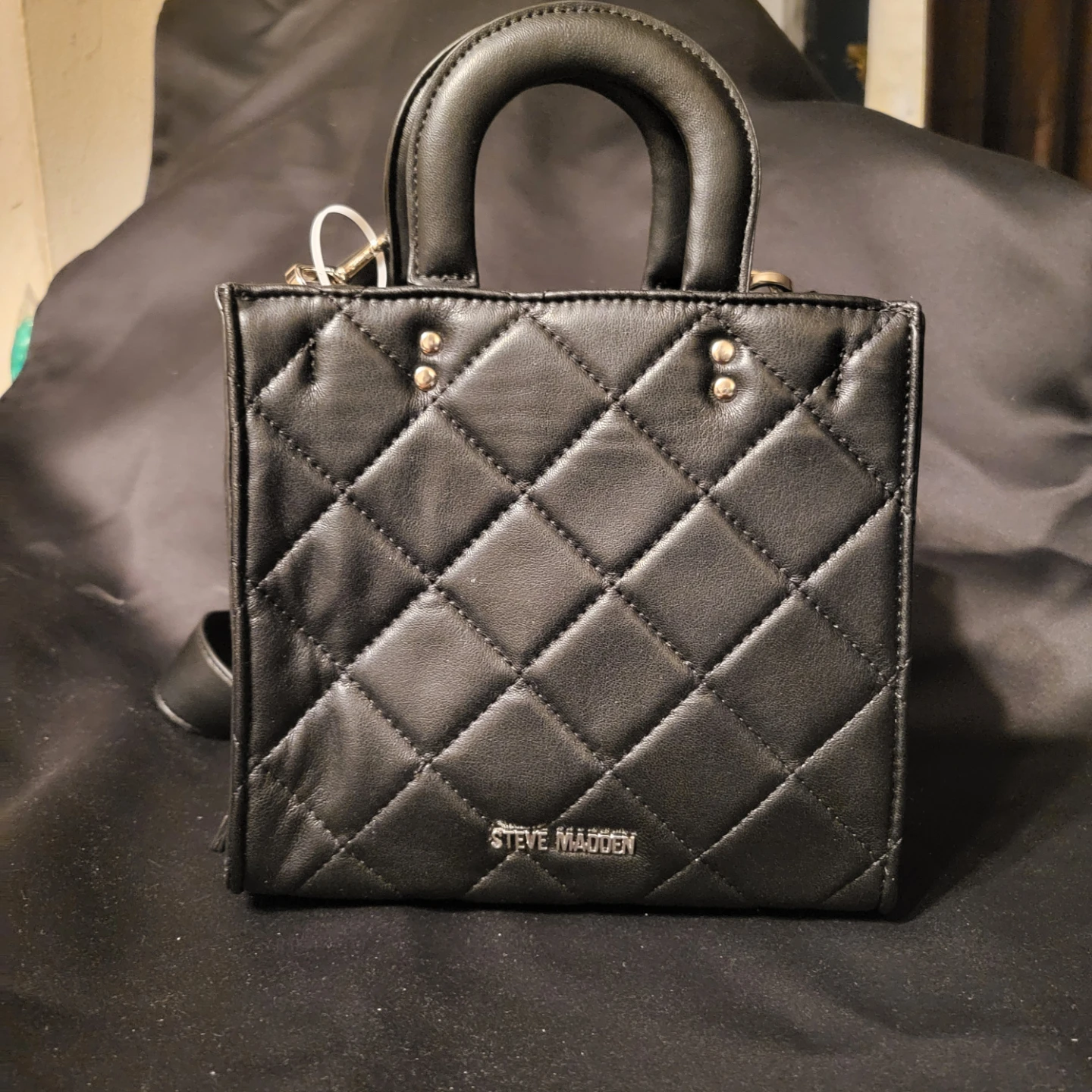 Steve Madden Black Mini Quilted Handbag - photo 2