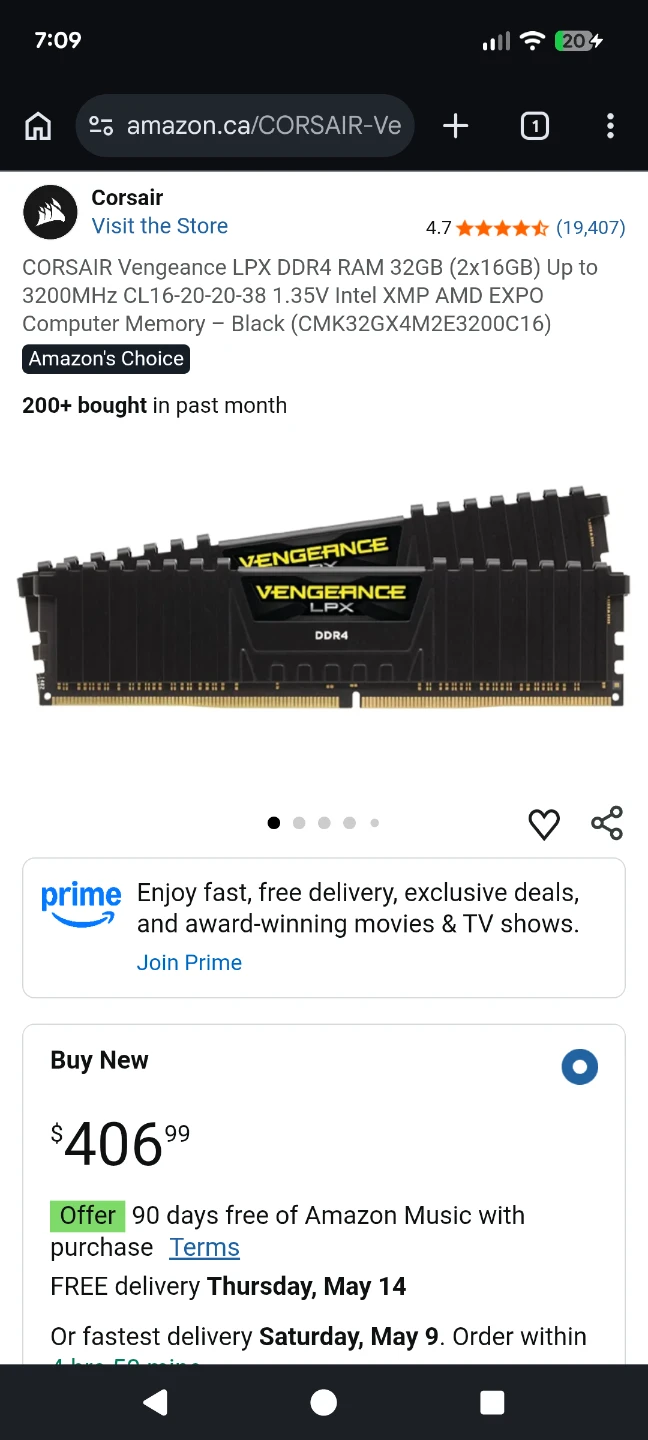 Corsair Vengeance LPX DDR4 32GB (2x16GB) 3200MHz RAM - photo 2