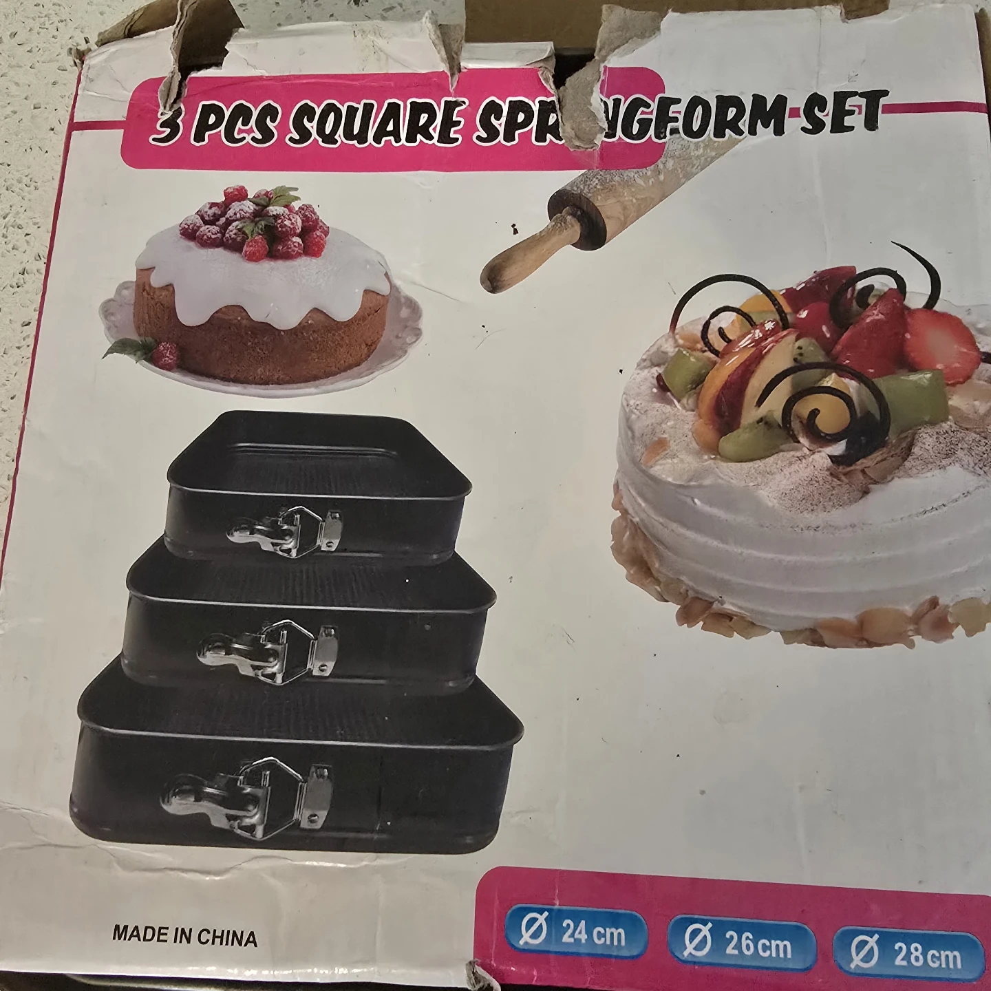 3 Piece Square Springform Pan Set - photo 3