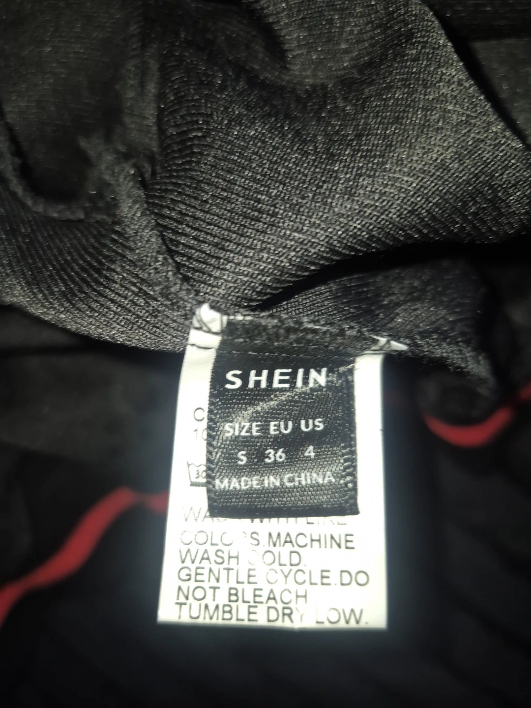SHEIN Black & Red Varsity Jacket