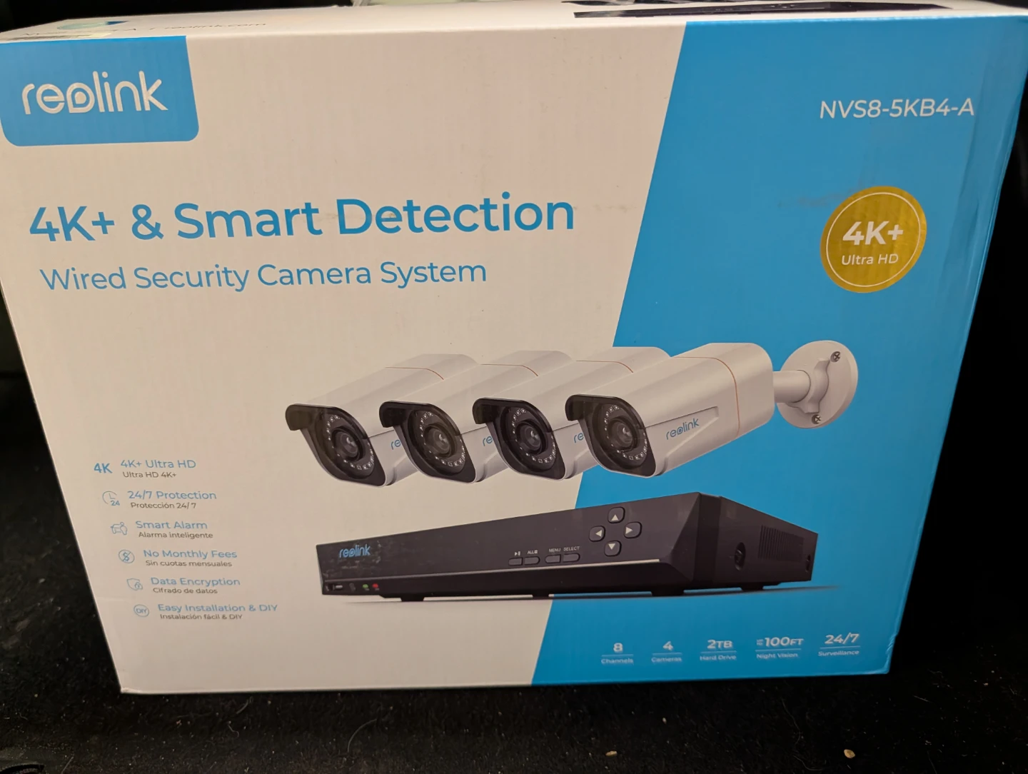 Reolink 4K+ Smart Detection Wired Security Camera System