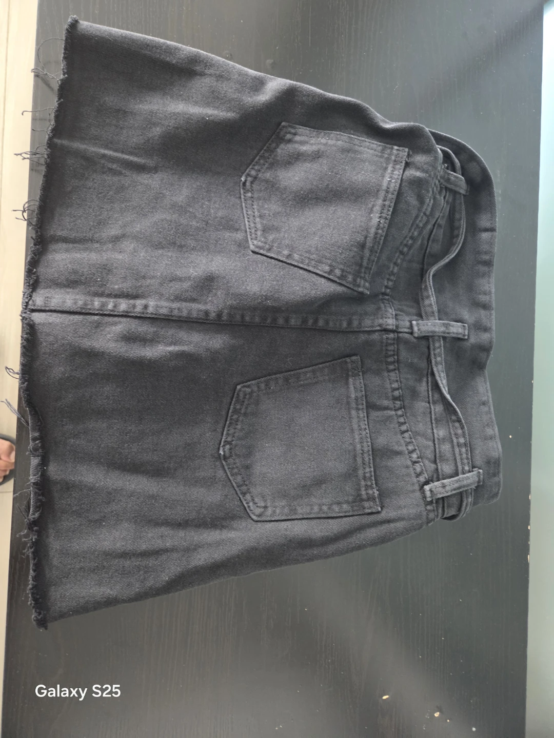 Black Denim Skirt