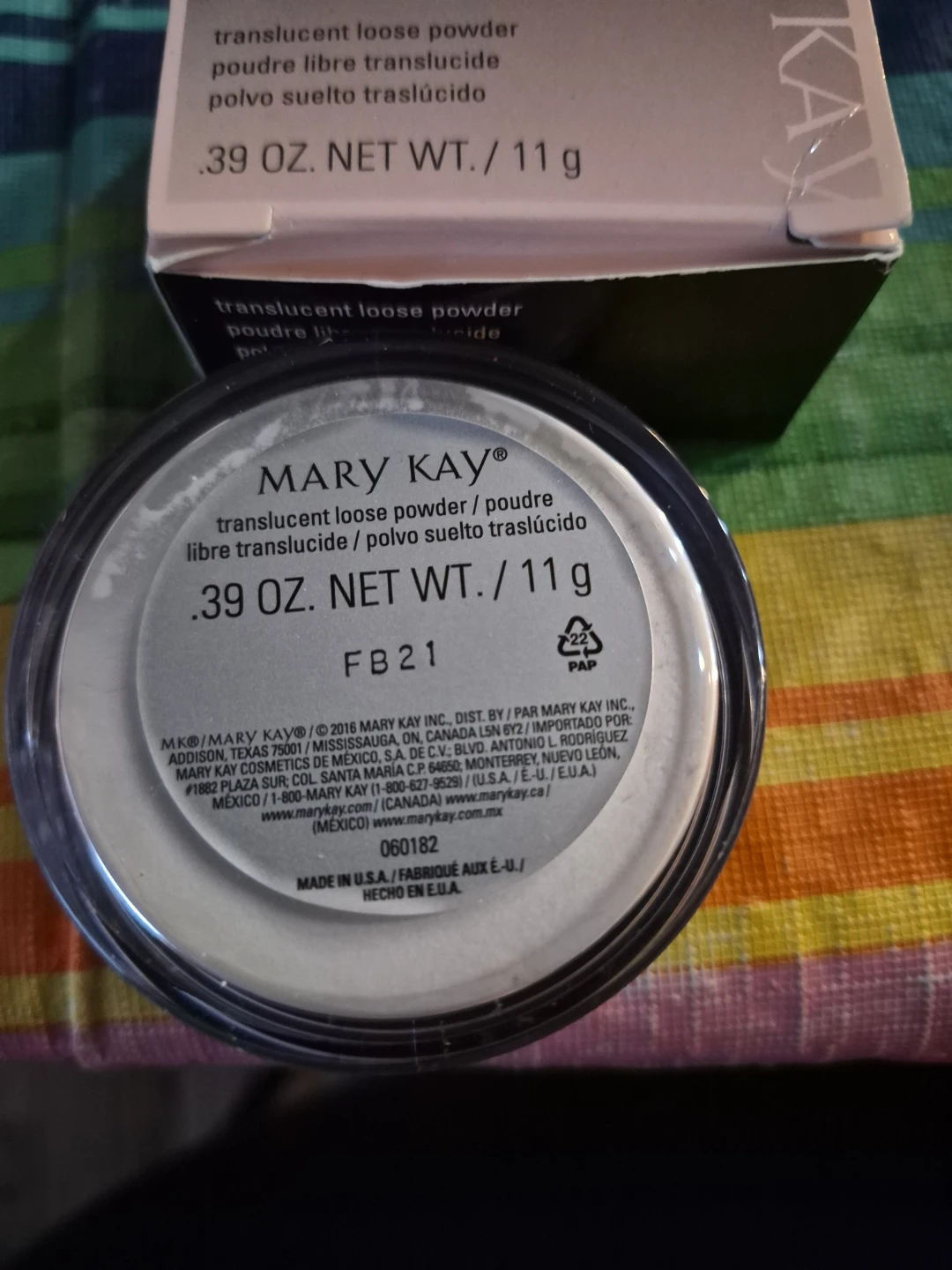 Mary Kay Translucent Loose Powder .39 oz.