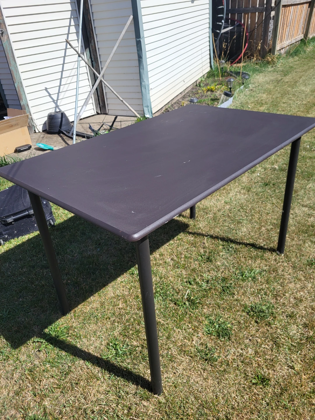 Dark Brown Rectangular Table