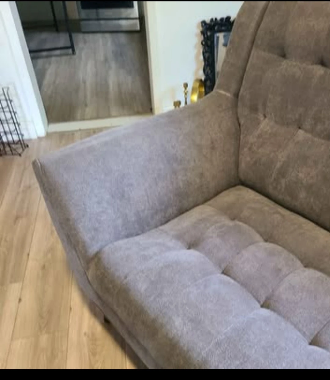 Grey Tufted Sofa - photo 2