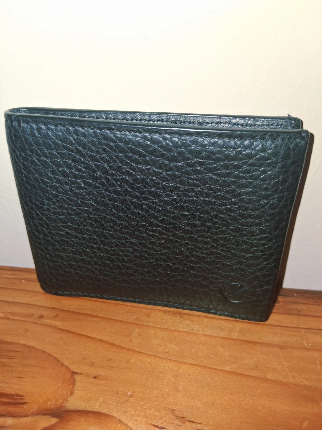 Black Leather Bi-Fold Wallet