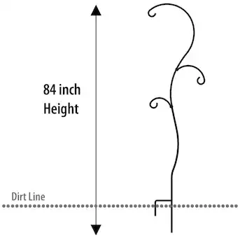 Metal Shepherd Hook Plant Hanger - photo 4