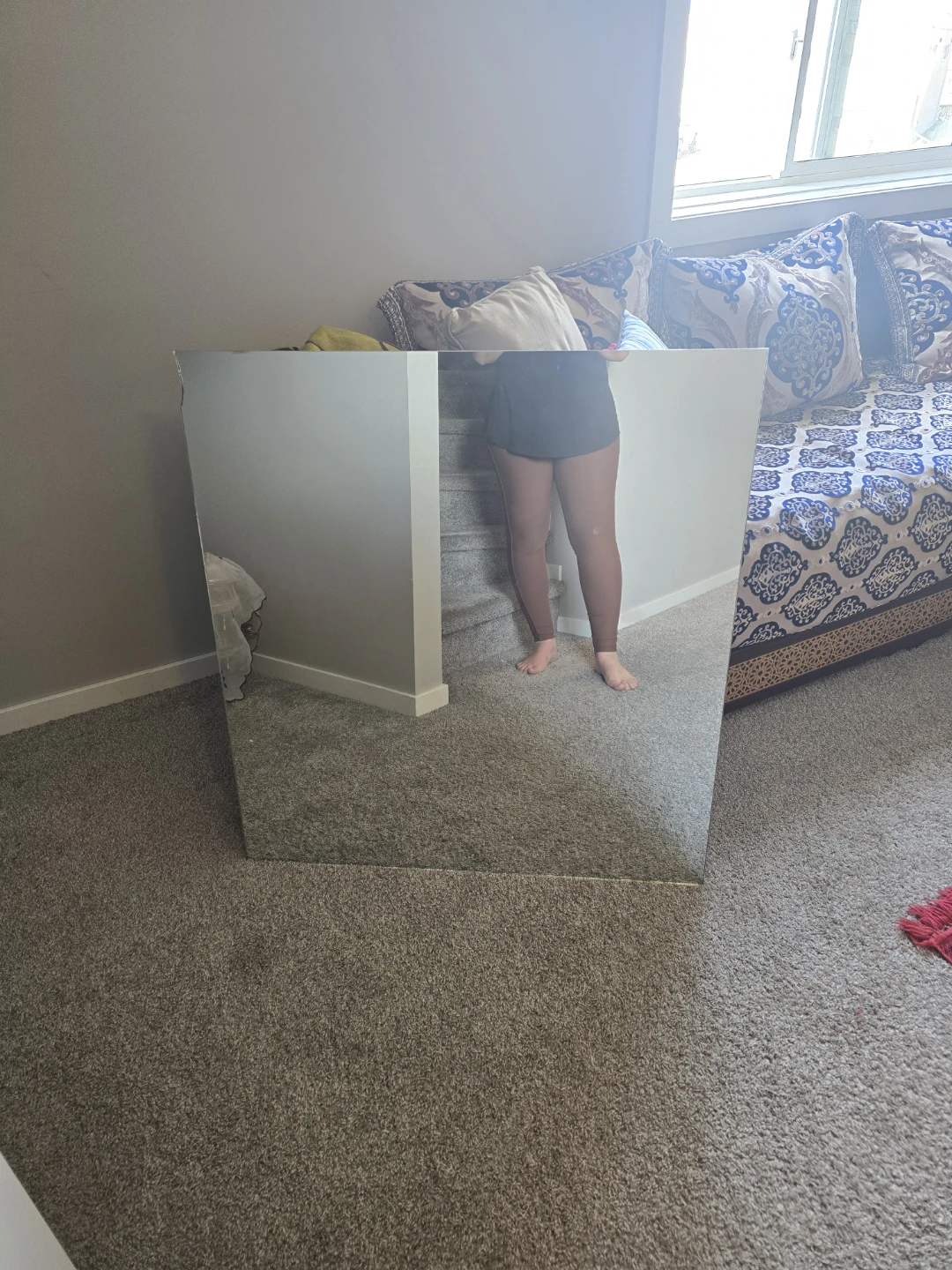 Large Square Mirror pick up  todad
