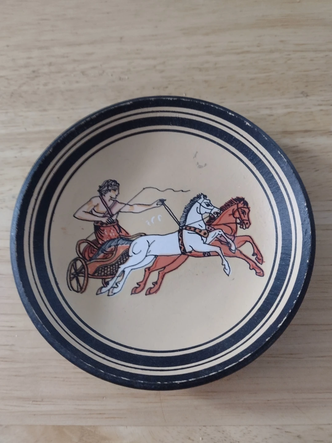 Set of 2 Decorative Greek Scene Plates - photo 3