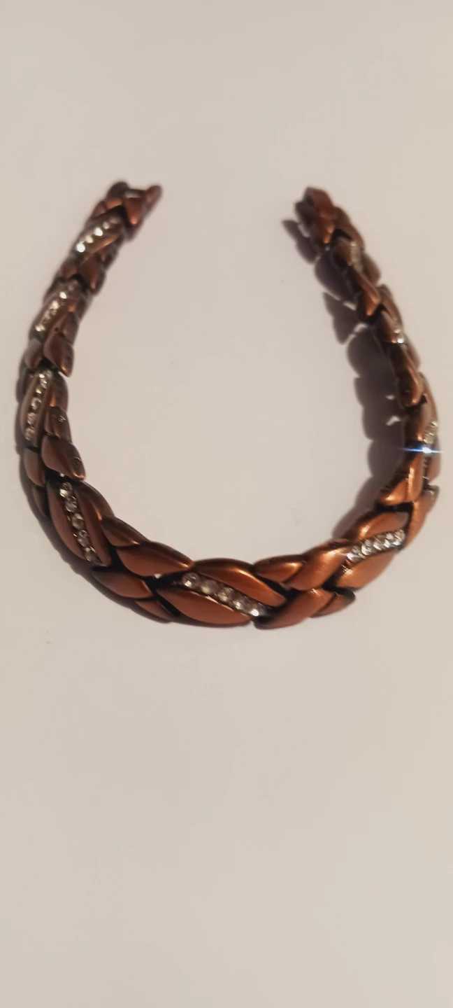New !! Copper Magnetic Bracelet with Rhinestones - photo 3