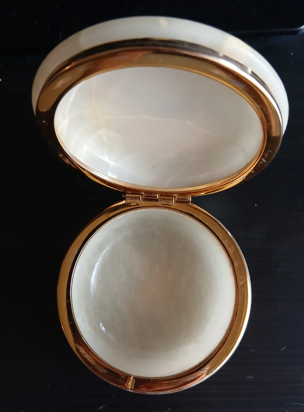Vintage Alabaster Italian Trinket Box - photo 3