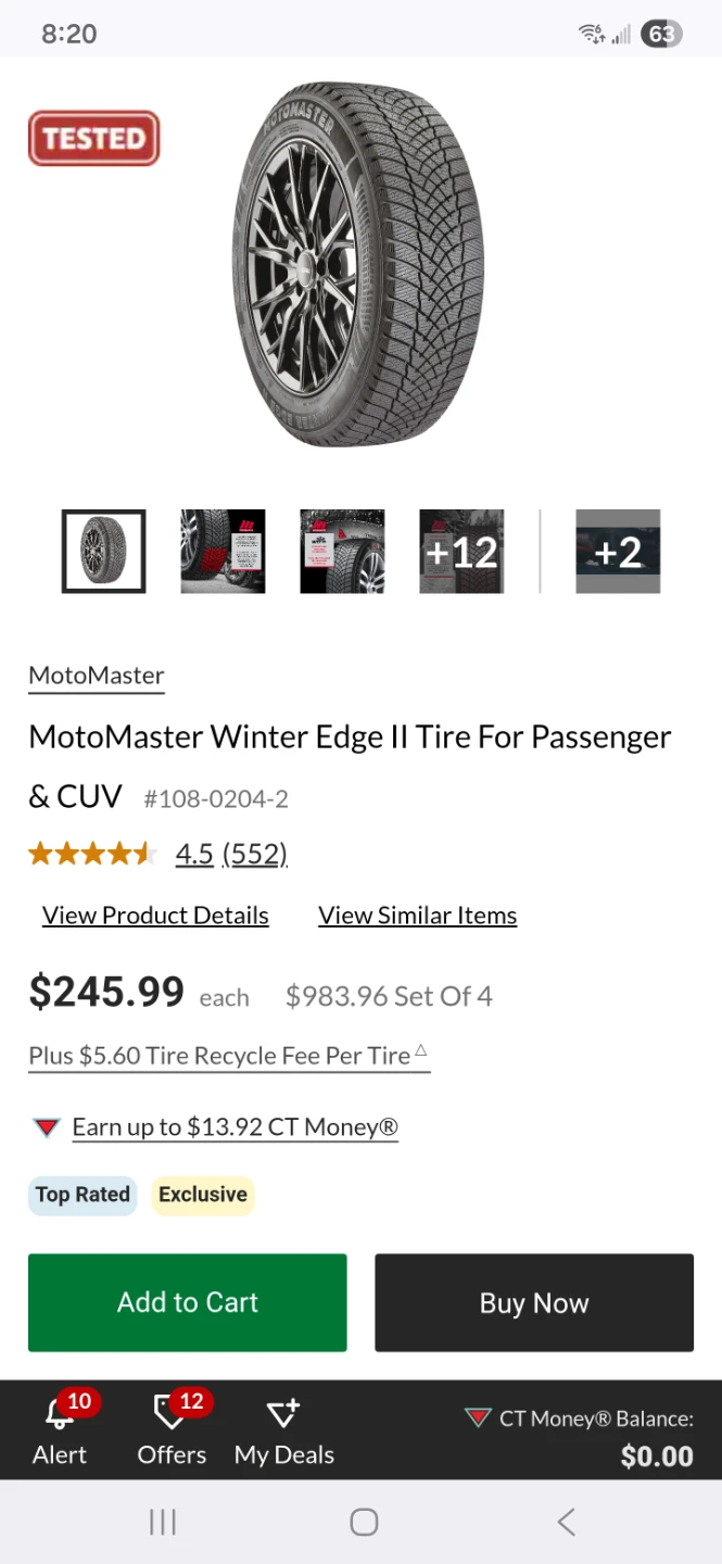 MotoMaster Winter Tire - Edge II - photo 3