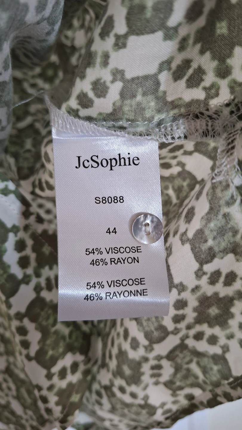 JcSophie Green Floral Print Blouse - Size 44 - photo 4
