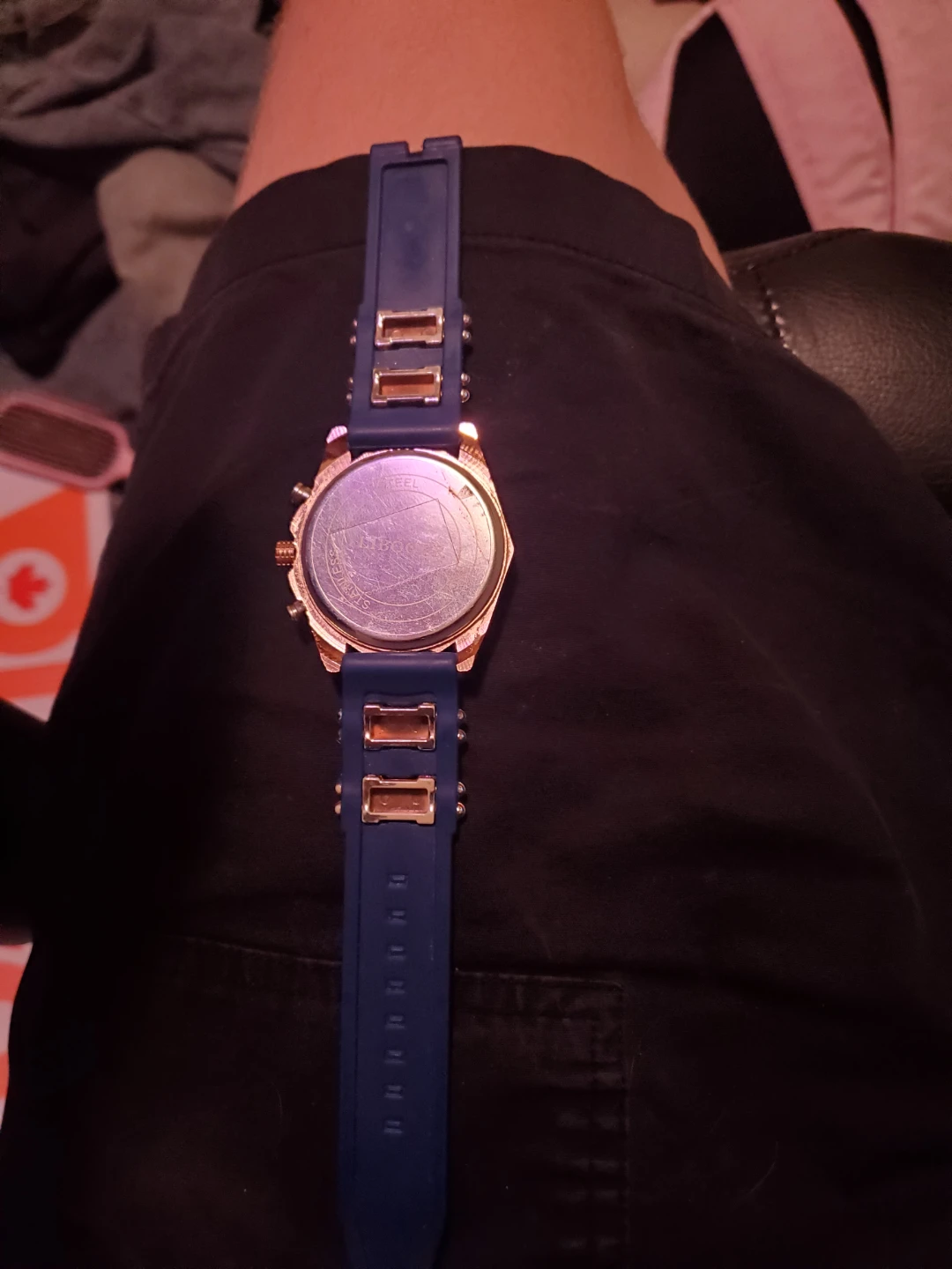 Men's Blue and Gold Watch - photo 2