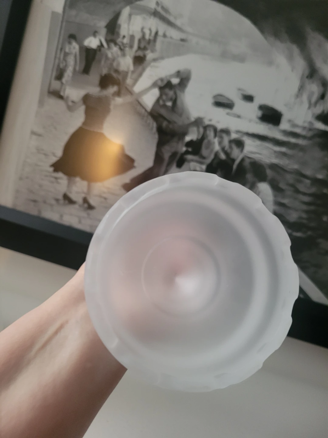 Retired Claremont Frosted Glass Lamp Shade & Base. Fairy Light - photo 5