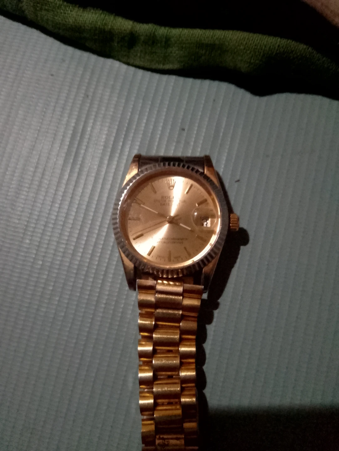 Rolex Oyster Perpetual Datejust Gold Watch