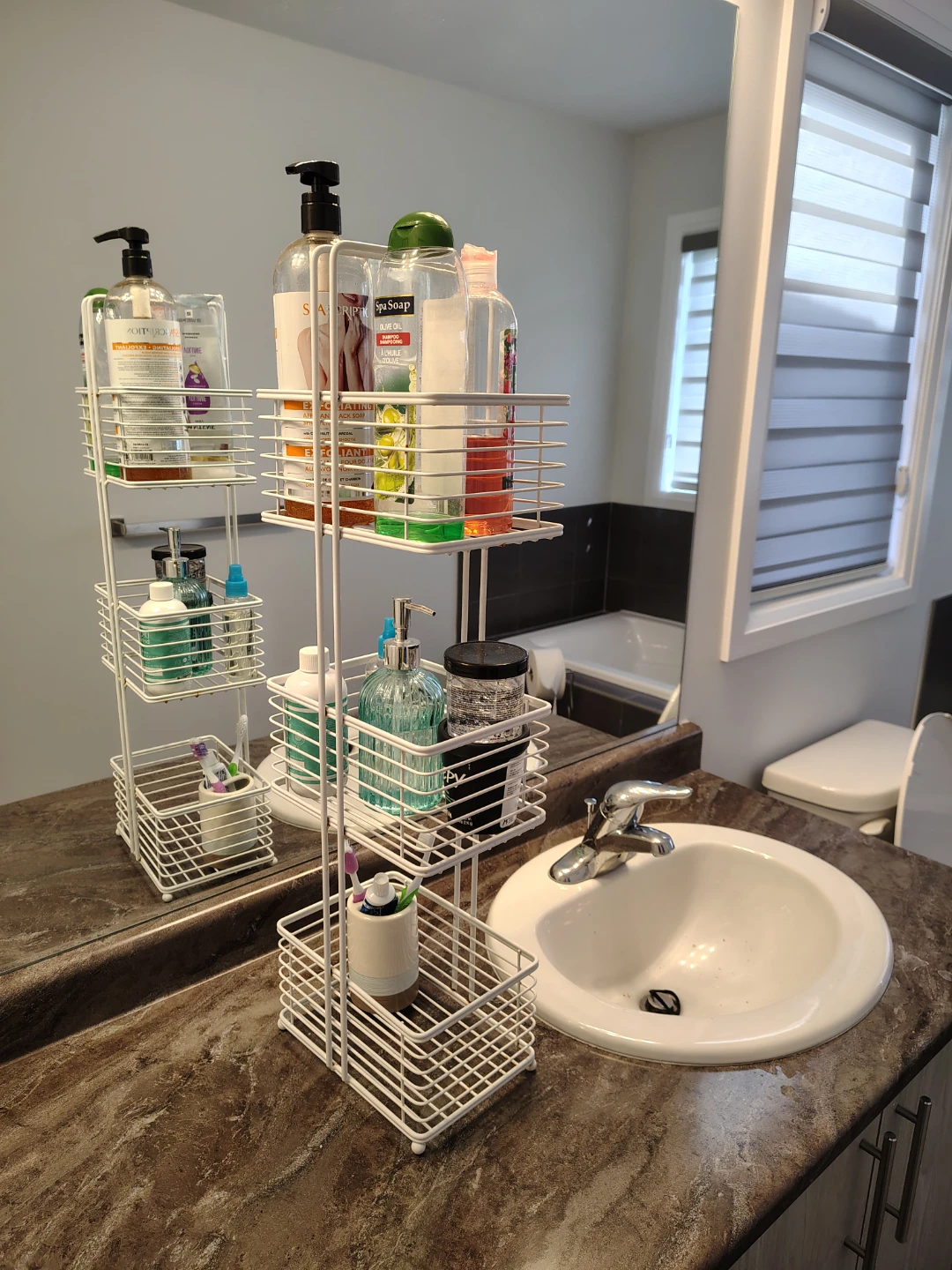 White 3-Tier Bathroom Storage Shelf