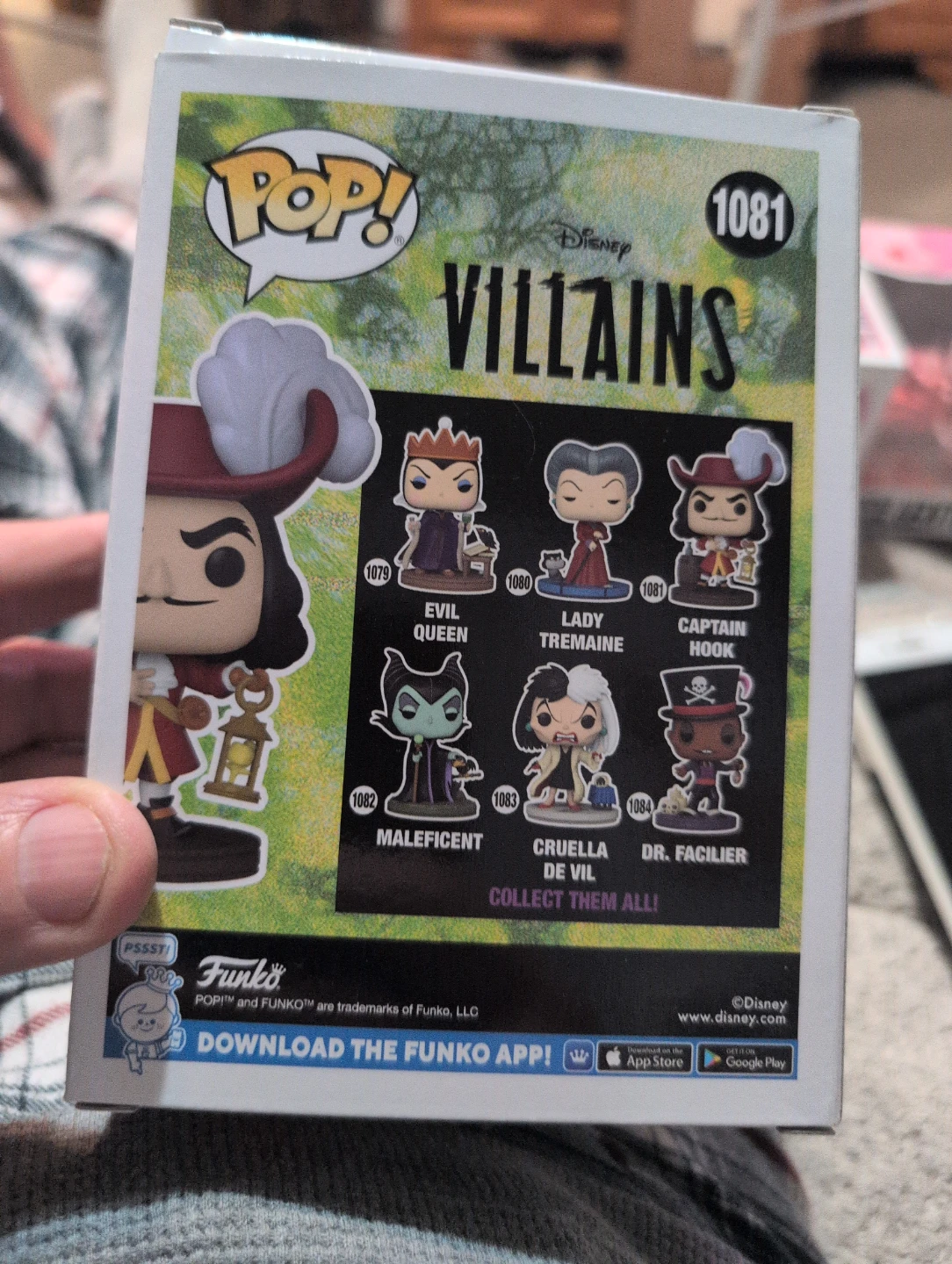Funko Pop! Disney Villains Captain Hook Vinyl Figure 1081 - photo 2