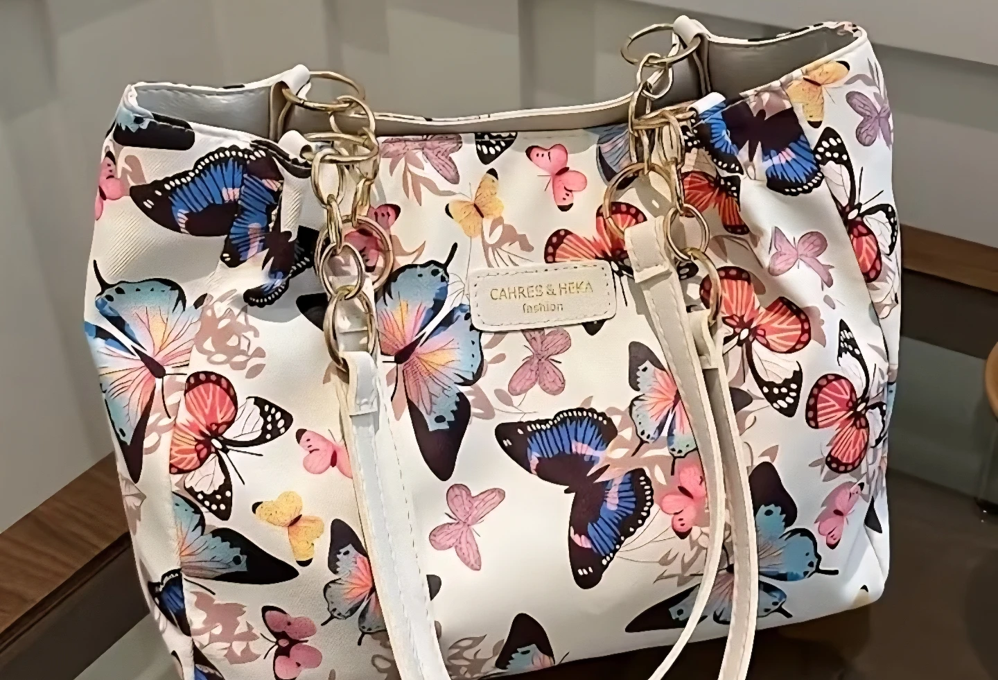 Butterfly Pattern Tote Bag