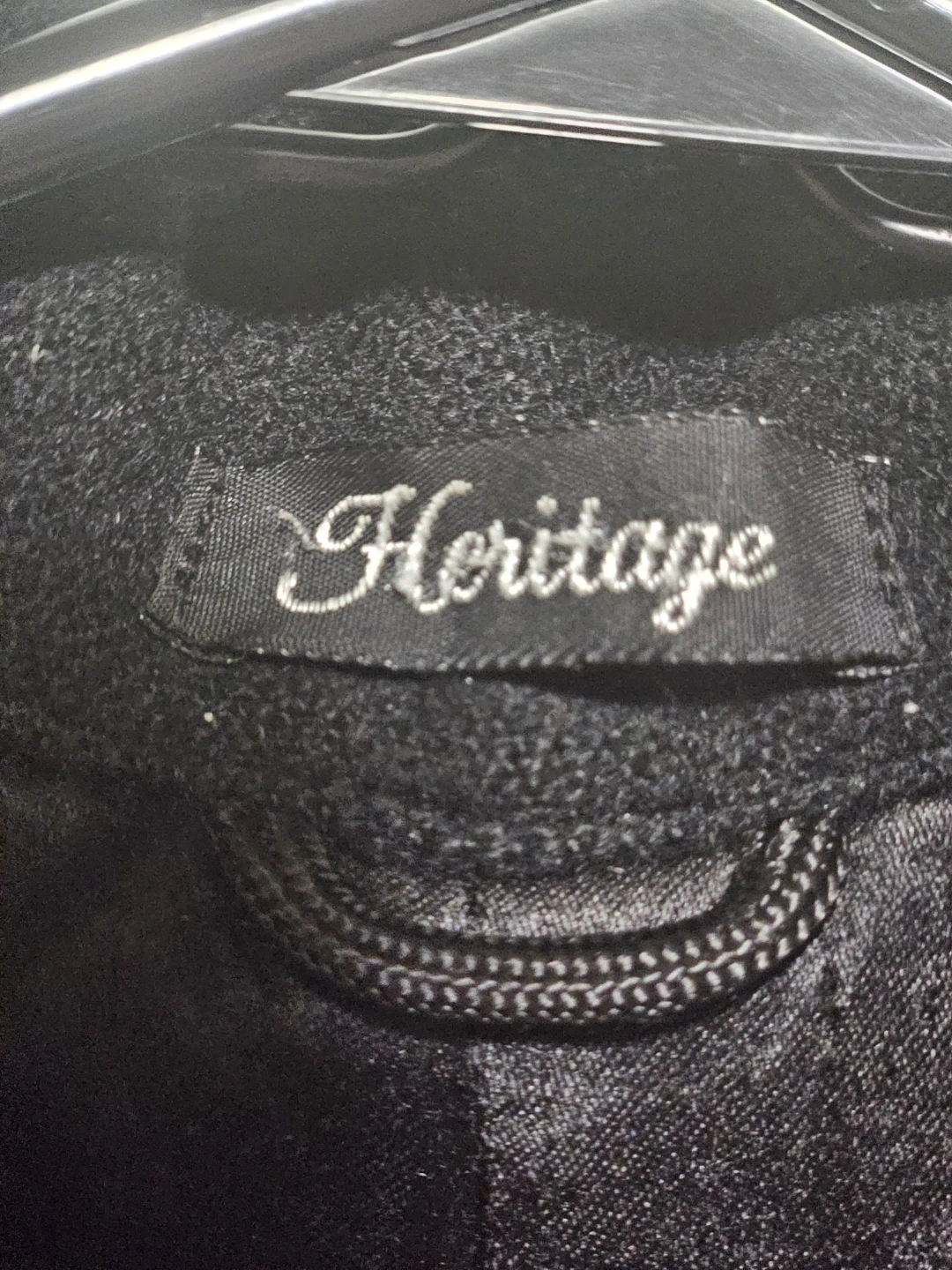 Heritage Black Double-Breasted Wool Blend Winter Coat