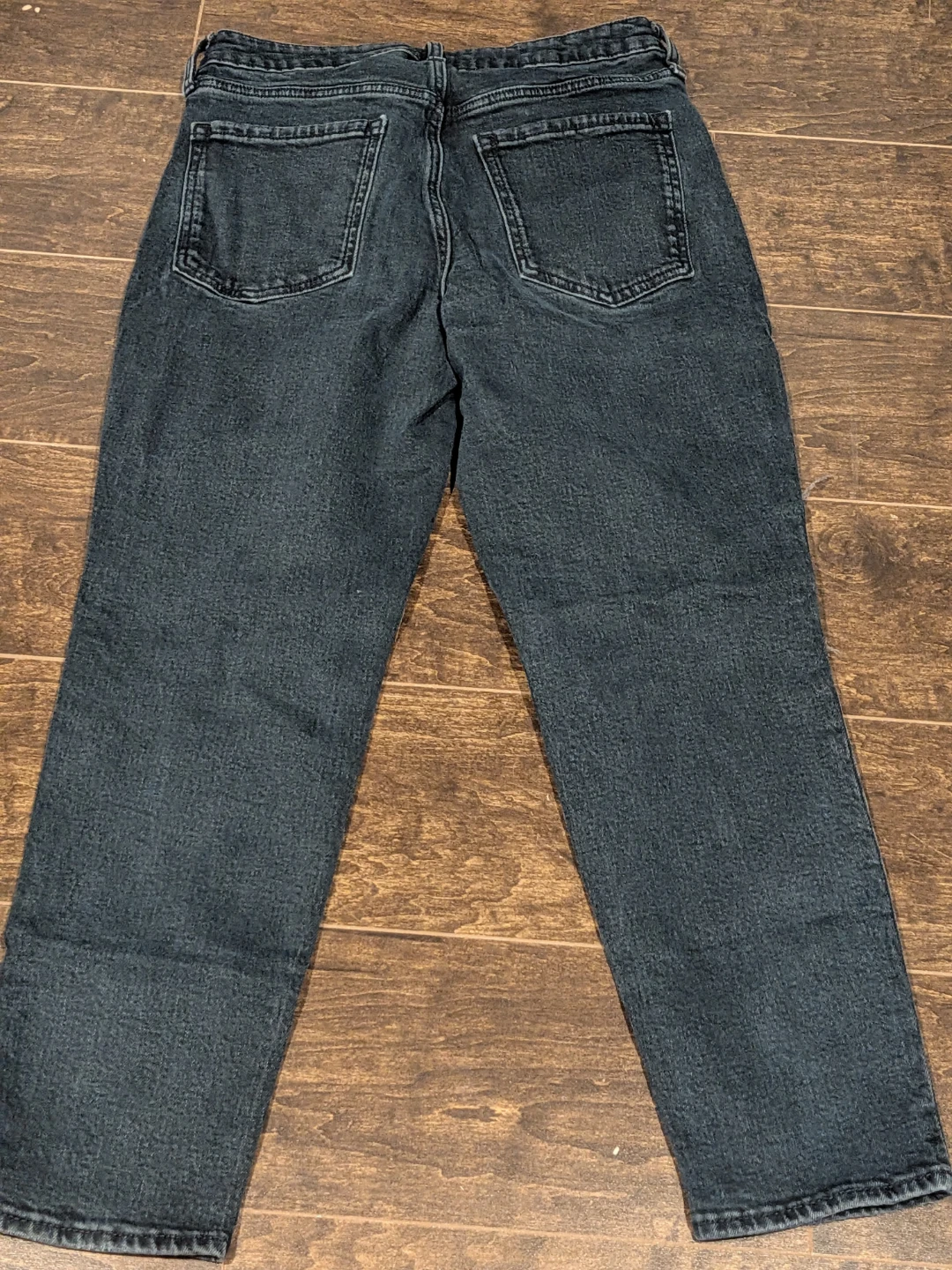 Old Navy Black O.G. Straight High Rise Jeans Size 8 - photo 2