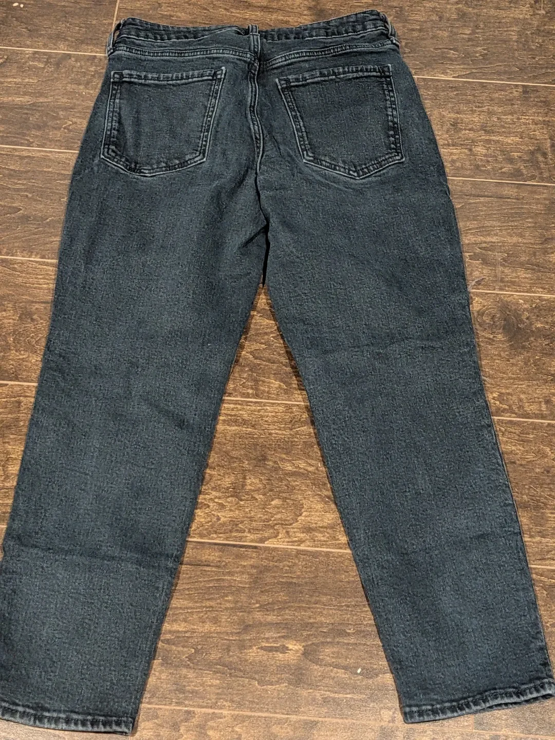 Old Navy Black O.G. Straight High Rise Jeans Size 8 - photo 2